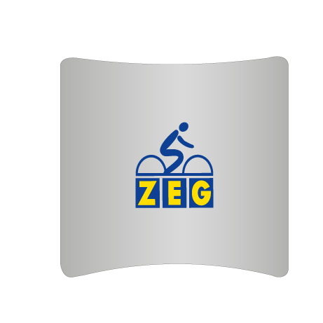 Textilwand ALU | 240er gebogen | beidseitig bedruckt