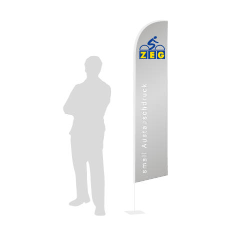 Beachflag Wind Austauschdruck | Small (260 cm) | einseitig bedruckt