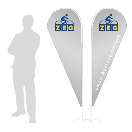 Beachflag Drop Austauschdruck | Small (210 cm) | beidseitig bedruckt