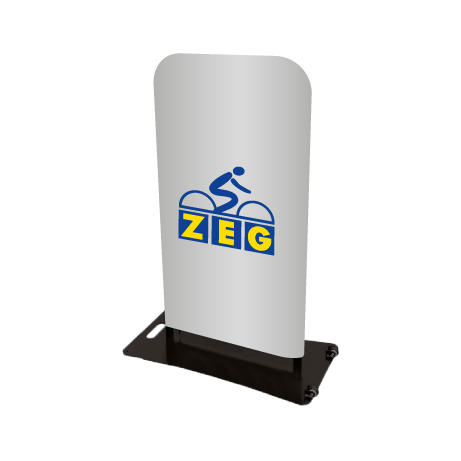 Kundenstopper ZIPP Gestell | B 80 cm x H 117,4 cm | ohne Druck