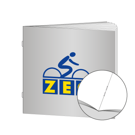 Broschüren Drahtheftung Quadrat