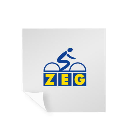 Aufkleber Monomer 1D - weiß und transparent